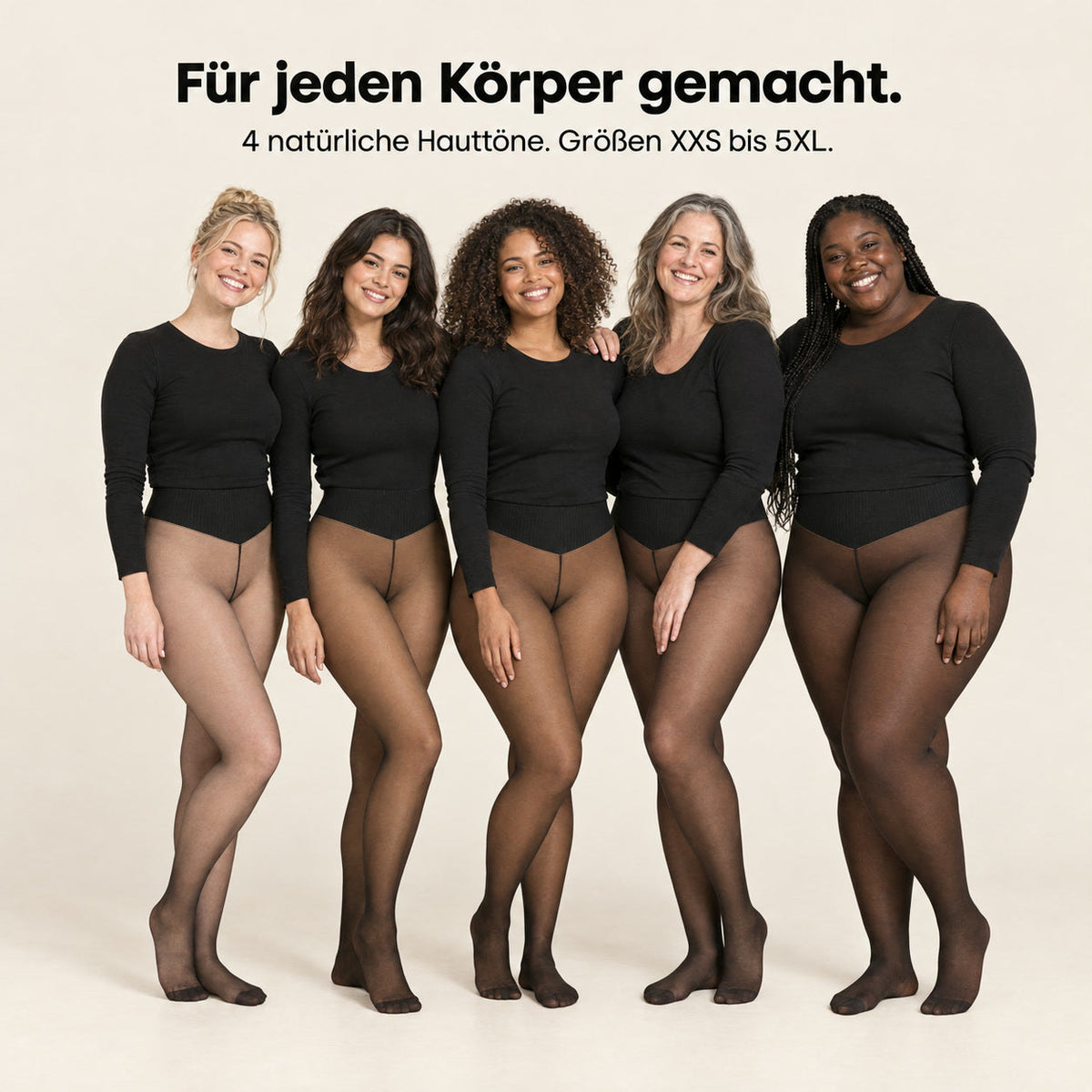 Für jeden Körper gemacht – XXS bis 5XL